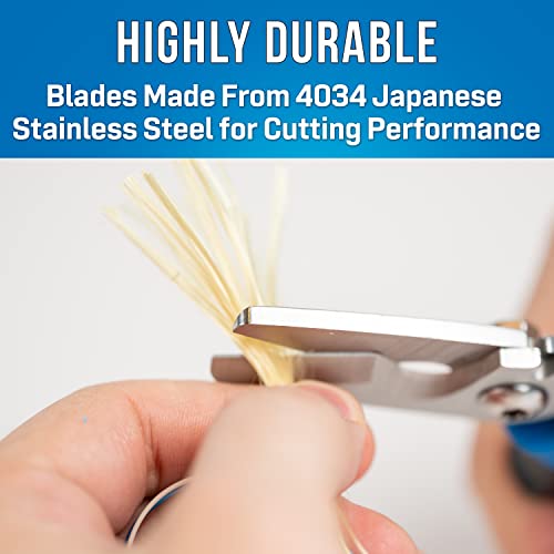 Jonard Tools KWC-700 Multi-function Kevlar® & Wire Cable Cutting Shears, 7" Ultra Kevlar Cutter