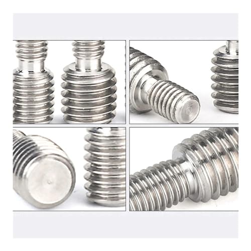 304 Transfer Screw Stainless Steel Thread Adapter Male to Male M3 M4 M5 M6 M8 M10 M12 M14 M16 to M20 Double Head Transfer Screw Bolt (M5x10-M8x10,4) M5x10-M8x10 4