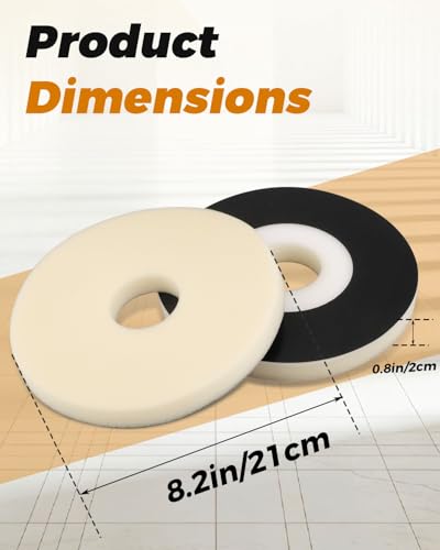 4PCS Discs Sanding Backup Pads Fit for Porter Cable 7800 Drywall Sander for Most 9" Discs Sanding Tools