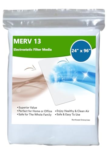 NORTHWEST ENTERPRISES MERV 13 Filter Media 24"x96", Cut to Fit