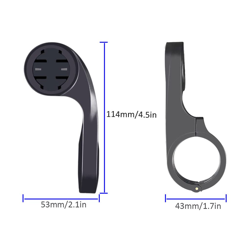 Bike Computer Mount, Out Front Road Computer Mount Bracket, Made of PC and TPU Material, in 2 Minutes with Wrench, for Most Cycle Handlebars 22.2-31.8mm Diameter