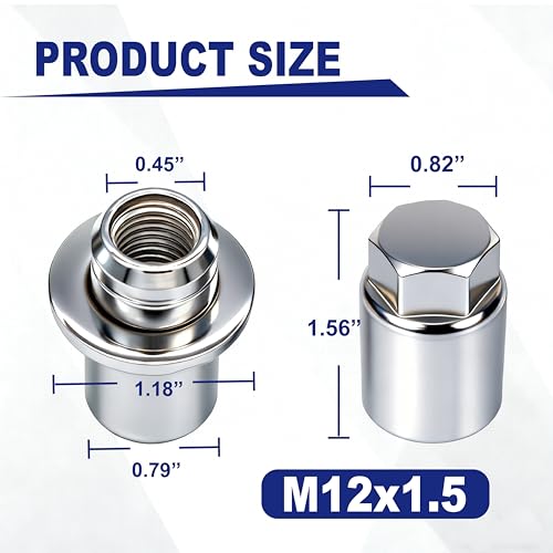 M12 x 1.5 Wheel Lock Lug Nut Set Anti Theft Fit Toyota Lexus IS250 RX350 ES350 NX200T Camry Tacoma Corolla Highlander Avalon RAV4 Sienna Venza Celica Prius Matrix CHR Mirai Replace 00276-00900 ﻿