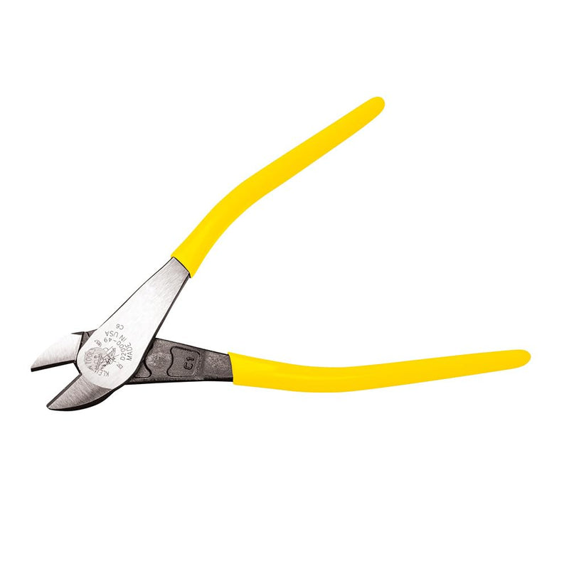 Klein Tools D2000-49 Pliers, Diagonal Cutting Pliers with Heavy-Duty Cutting Knives, Short Jaws and Dual Material Grips, 9-Inch, Yellow