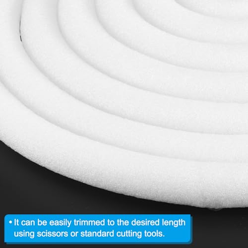 PATIKIL 1 Inch x 16.4 Feet Backer Rod for Gaps and Joints, Foam Rope Caulk Crack Joint Filler Roll Seal Weather Strip for Home Construction Car, White