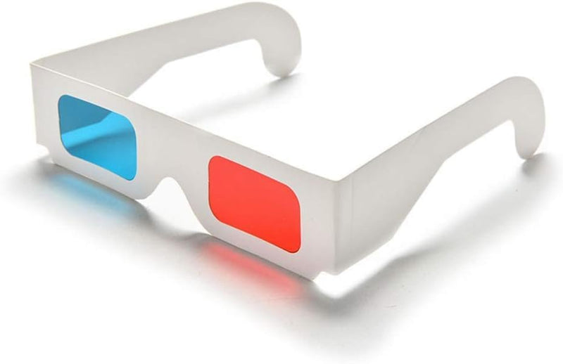 3 Pcs Unisex 3D Stereo Glasses Foldable 3D Cardboard Glasses for Films, TV, Magazines and More Clever and Attractive, Accessories