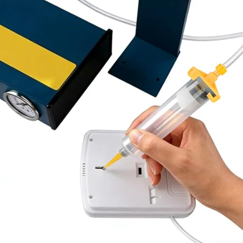 uxcell 3Pcs Air Tube 30cc Glue Adhesive Dispenser Syringes Connector Adapter Replacement for Industrial Glue Liquid Cartridge Dispensing Accessories, Yellow 3