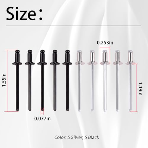 XTPTFABS 10Pcs Rosette Rivet,Anti-Rust Stainless Steel Construction