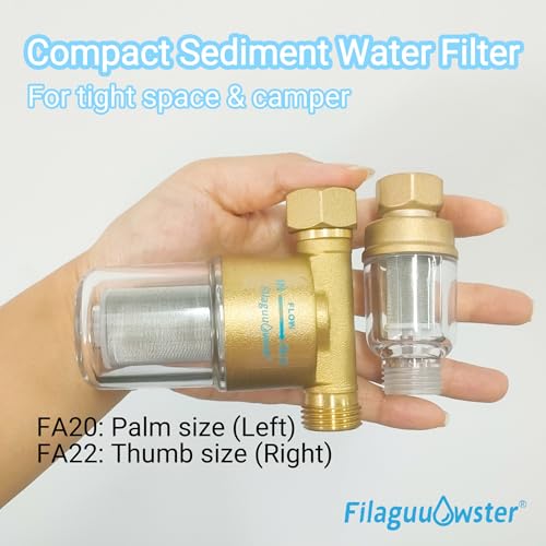 Washing Machine Water Filter Inline, MINI Brass Sediment Filter