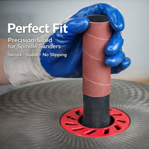 Dark Stone Sanding Sleeves for Oscillating Spindle Sander, Aluminum Oxide, 6-Pack (2, 2, Inches, 100) 2 Inches