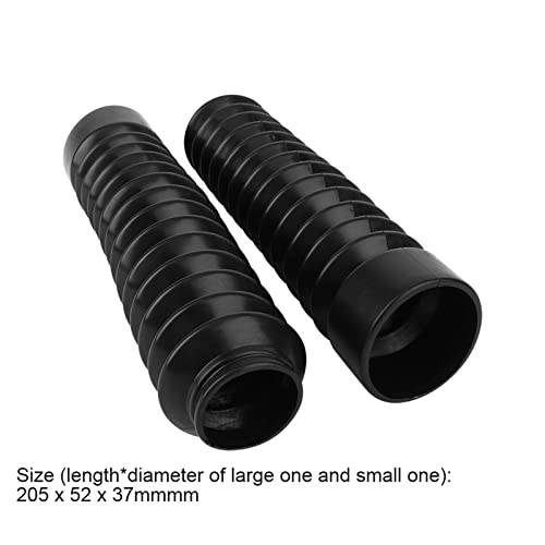 KIMISS 2 Pcs Motorcycle Rubber Front Fork Boots Universal Motorcycle Bike Front Fork Cover Gaiters Gators Boots GLF