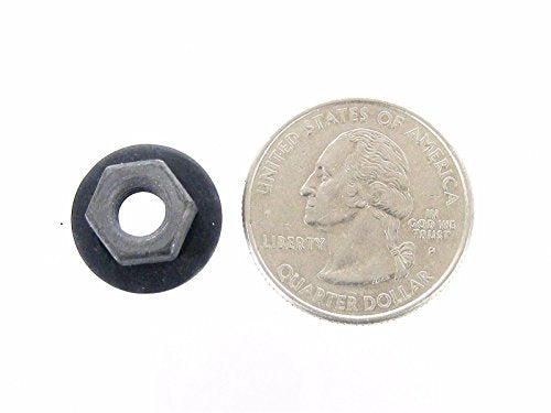 Retro-Motive Barbed Nuts- M6-1.0 Thread- 10mm Hex- 16mm Washer- Qty-20- #1922-20
