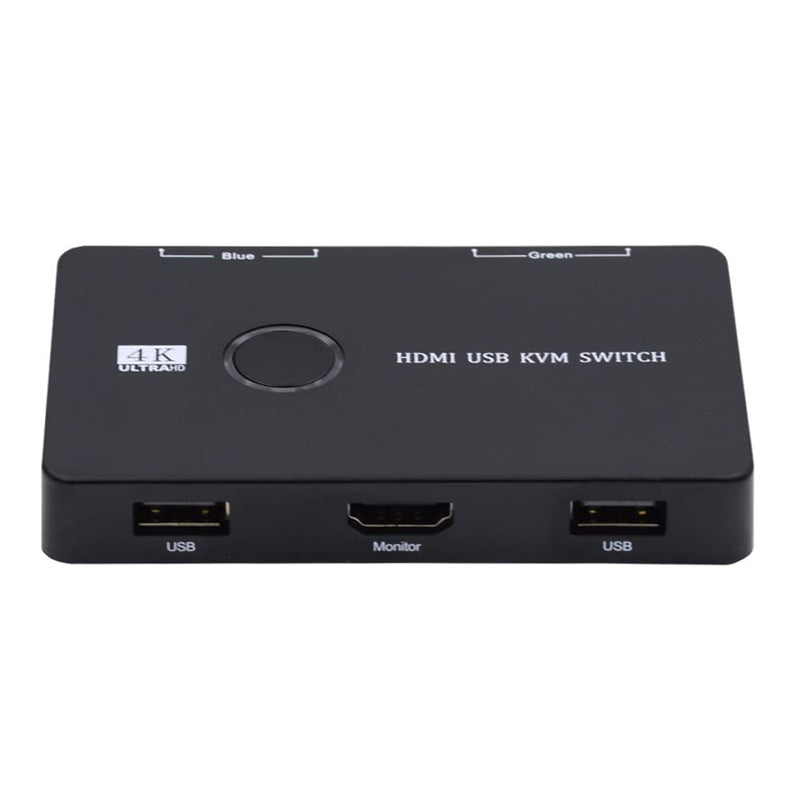 cablecc KVM USB 2.0 & HDMI 4K Switch Selector Dual PCs Sharing Monitor HDTV USB Port Keyboard Mouse Scanner Printer HDMI+2*USB2.0
