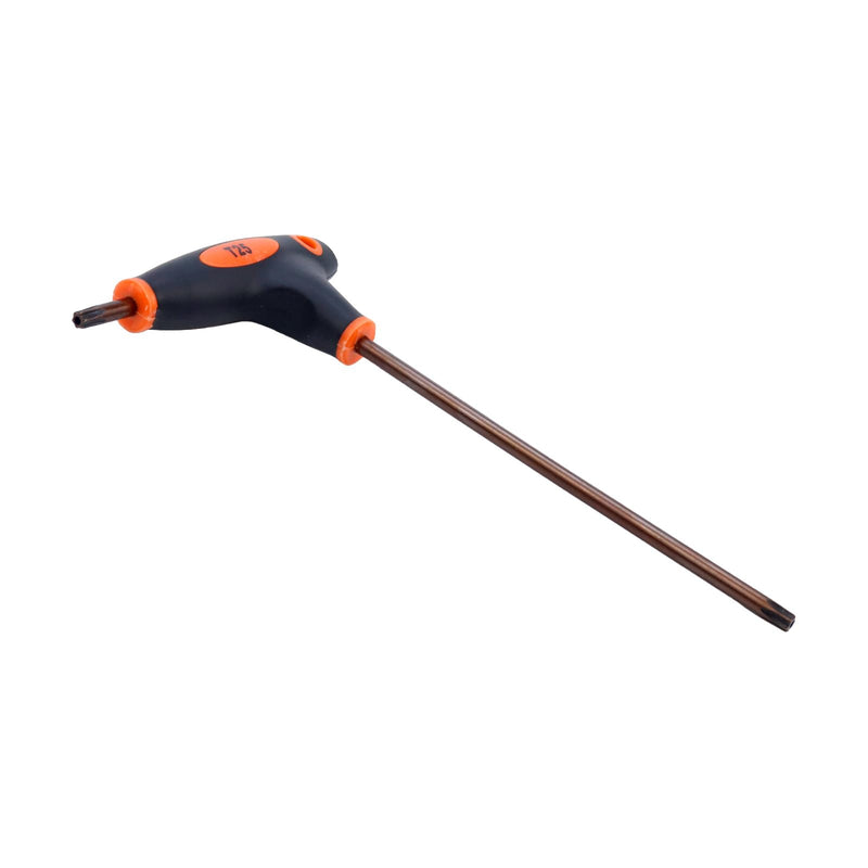 Antrader T25 Torx Screwdriver,Anti Tamper Proof Torx Key,S2 Steel T-Handle Dual End Wrench-1Pcs