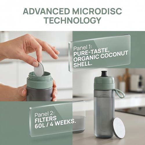 Replacement MicroDisc Water Filter for Brita® Fill & Go Water Bottle