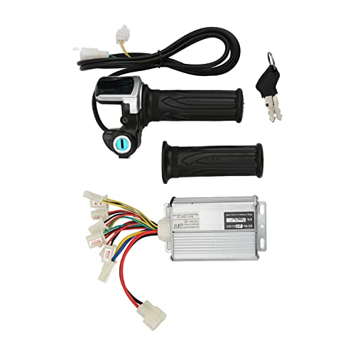 36V 1000W Brushed Speed Controller for Mini Bikes with Locking Throttle Grip and Battery Display Compatible with EVO Electric Tricycle