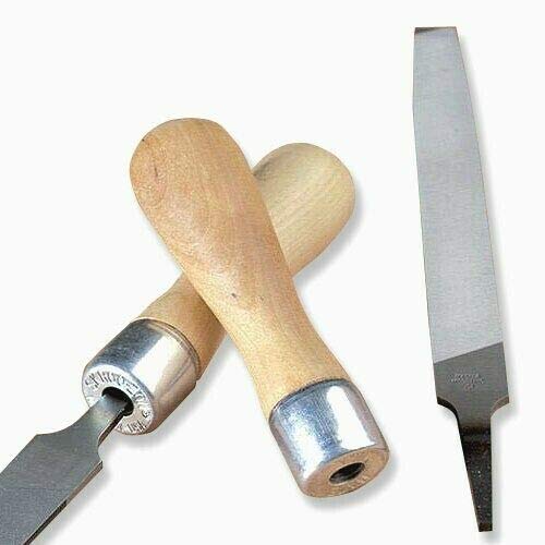 Lutz Skroo-Zon File Handles Wood # 5 for 8" Files 6 Pieces Self Threading USA