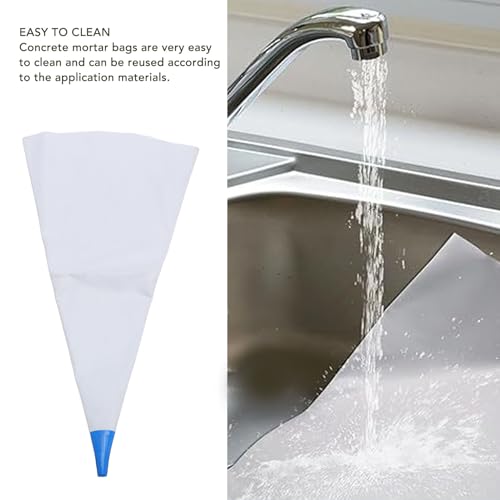 3Pcs Tile Grout Masonry Mortar Bag, Tile Repair Bag Brick Jointer Tuck Pointer PVC Stainless Steel Tips Reusable, Grout Sealer Tool for Grouting Stone Bricks Mortar