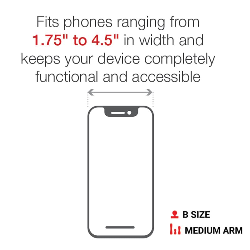 RAM MOUNTS X-Grip Large Phone Mount with Drill-Down Base RAM-B-138-UN10 with Medium Arm