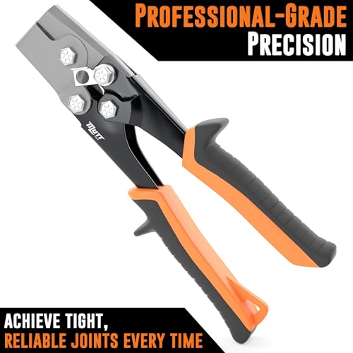 Mutt Tools Snap Lock Punch and Gutter End Cap Crimper HVAC Tool