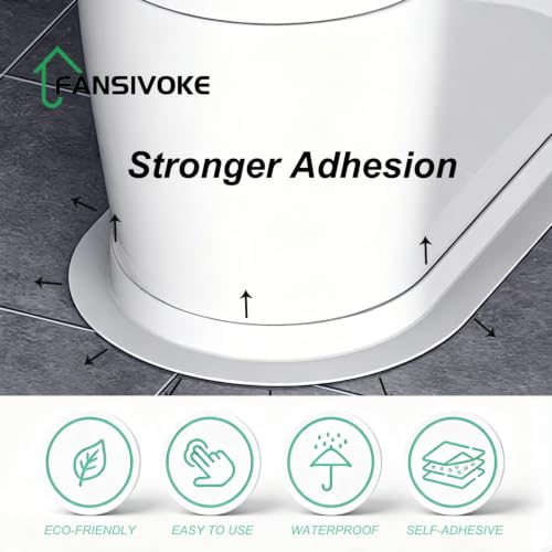 2.36" * 10.5' Kitchen & Bath Tape Caulk Strip Widened Upgraded Acrylic Glue PVC Self Adhesive Waterproof Caulking Tape, Decorative Sealant Trim for Kitchen Sink Toilet Bathtub (White 2PCS)