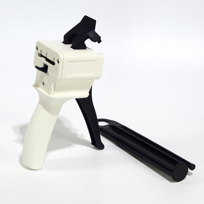 10:1 Dispenser Gun for 50mL/75ML(1.69 o /2.54 oz) for 2 Part Adhesive Cartridges - Professional Mixing Impression Dispensing Dispenser for Two-Component AB Glue