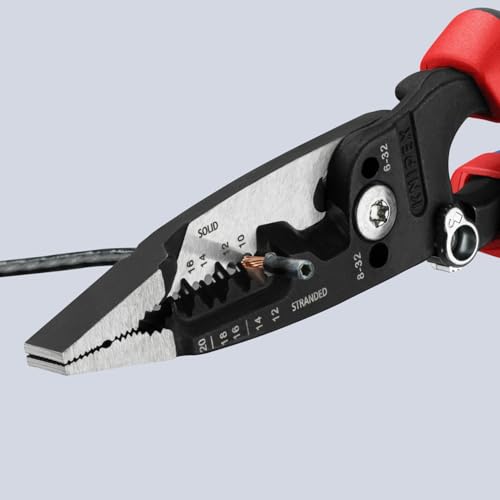 KNIPEX Tools 13 72 8 Forged Wire Stripper, 8-Inch 8 inches (Pack of 1) Comfort Grip