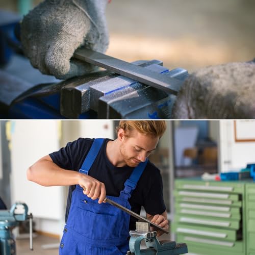  [AUSTRALIA] - HARFINGTON Mill File 12 Inch 5.3mm High Carbon Steel Single Cut Flat Hand Rasp File for Deburring and Removing Material