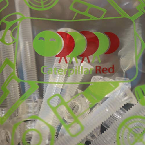 60 x Crosshead Countersunk Screw Nuts and Bolts, Transparent Clear Plastic Acrylic, M5 x 40mm - Acrylic Plastic Screws, Ideal Conversion 13/64" x 1-37/64