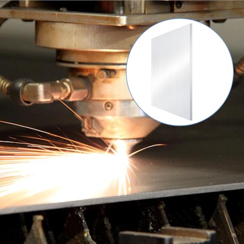 Aluminum Plate, 6061 Aluminum Sheet Metal, 11.8 x 11.8 x 1/4 Inch, 6 mm Thick Aluminum Plate with Double-Sided Protective Film for DIY Fabrication and Workshop Projects