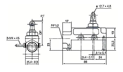 DuraSteel TZ-6003 Heavy Duty Commercial Micro Switch with Vertical Roller Plunger for Roll-up Door/Push & Pull Door - Fits for Aerial, Awoco, Maxwell, Pioneer, Welbon or Mars Air Curtains TZ-6003 Roll-up Door/Push & Pull Door