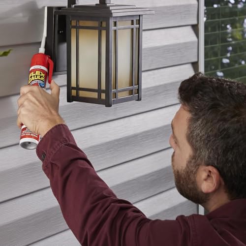 Flex Caulk Hybrid Polymer Waterproof Sealant, White, 9 oz, 1-Pack