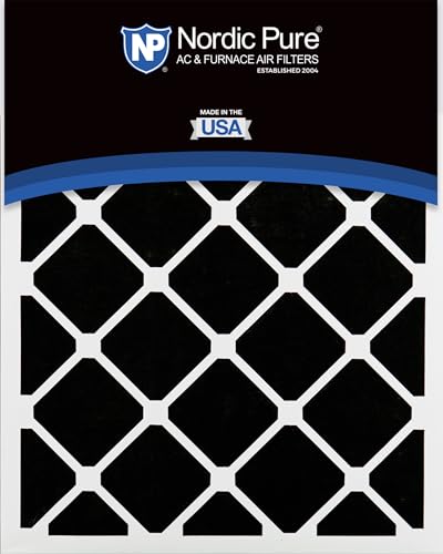 Nordic Pure 10x10x1 Pleated MERV 7 Plus Carbon Air Filters 2 Pack MERV 7 + Carbon