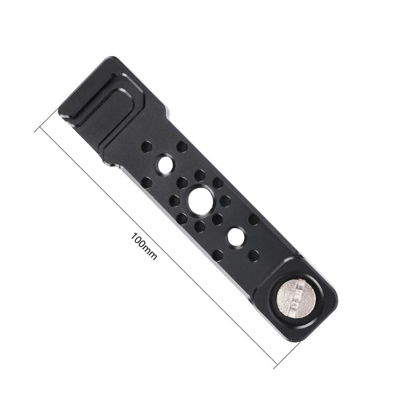 NICEYRIG Cheese Plate Cold Shoe Bar for ARRI Locating Hole, Camera Accessory Easy Expansion Bracket Applicable for Power Bank Clamp, Field Monitor Mount, Magic Arm, Microphone, LED - 609