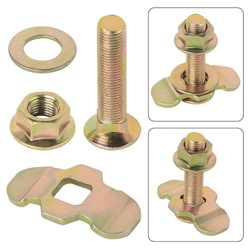 L Track Threaded Stud Fittings, Pack of 10, Gold
