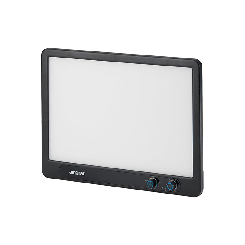 Amaran Verge, Edge-Lit LED Panel Light for Desktop Creators, 26W Bi-Color Soft Lighting 2,700K–6,500K, Front Knob & App Control, USB-C PD, Silent - Ideal for Streaming, Gaming & Vlogging, Charcoal