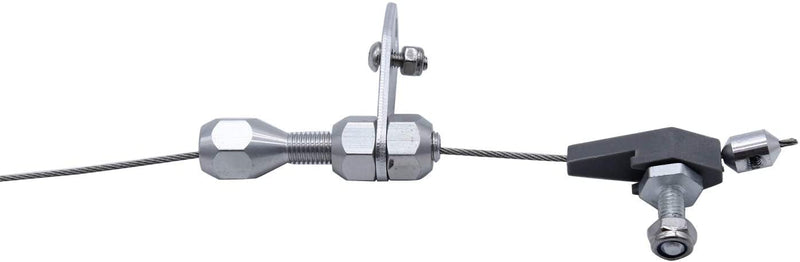 1 PC SHLPDFM TH-350 Stainless Braided Transmission Kick Down Cable Compatible with All Gm 350 Th350 Transmissions chevy Olds Pontiac Buick