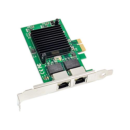 X-MEDIA XM-NA3821 PCI-E 2-Port Dual 10/100/1000Mbps Gigabit Ethernet PCI Express (PCIe x1) Server Network Card/Network Adapter, Intel 82575 Chipset, Windows 11 & Linux Supported