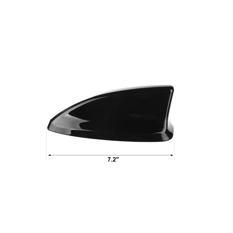 CKE Compatible with Honda Civic 2025 2024 2023 2022 Car Shark Fin Antenna Topper Roof Aerial Cover Trim Compatible with Honda Civic Accessories for 11th Gen Civic -Glossy Black Glossy Black