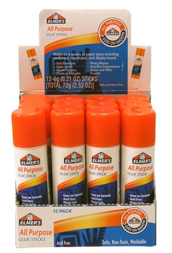 Elmer's All-Purpose School Glue Stick, 0.21 Ounces, Clear