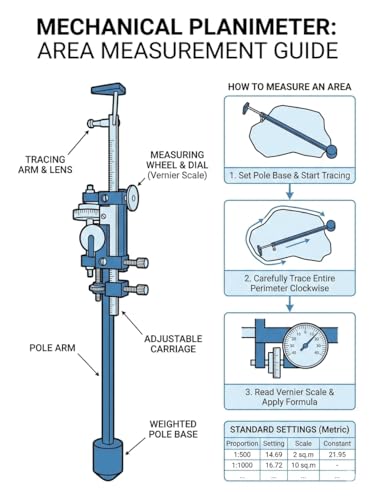 Mechanical Planimeter Level and Survey Equipment Civil Instrument