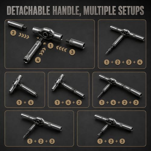 24-in-1 TOOLSONS Multi Tool Set, Ratchet Mini Precision Tool Kit with Multiple Bit Styles