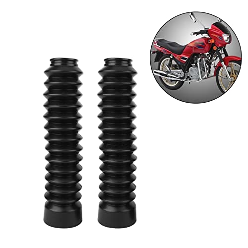KIMISS 2 Pcs Motorcycle Rubber Front Fork Boots Universal Motorcycle Bike Front Fork Cover Gaiters Gators Boots GLF