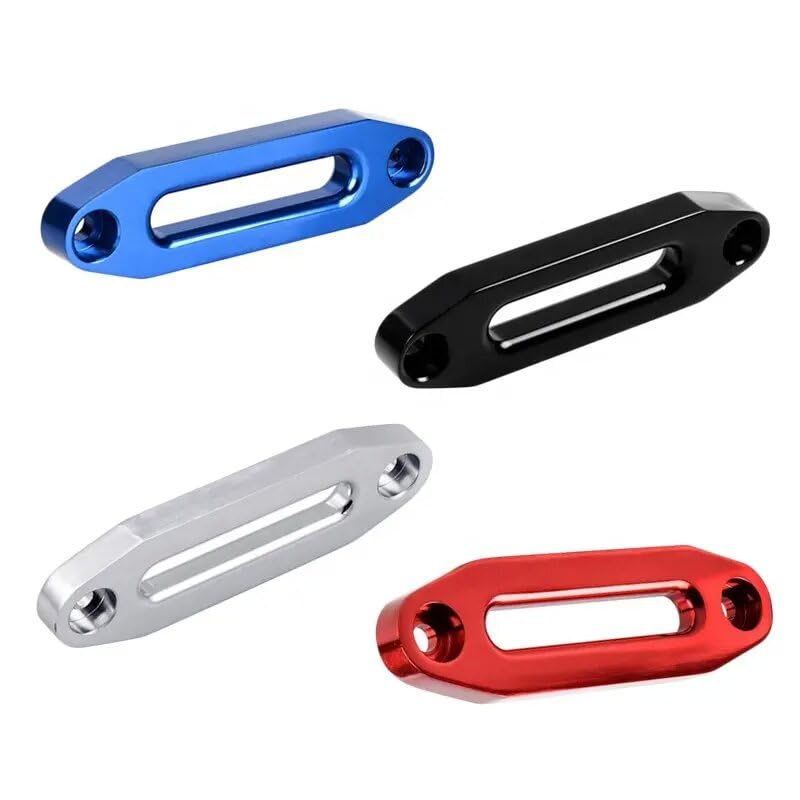 (Blue) Hawse Style Winch Fairlead, Car Hawse Winches Fairlead for Automotive Anchor Cables UTV 4000-6000 lb Winch,6 inch (152mm) Mount Smooth 6 inch (152mm) Blue