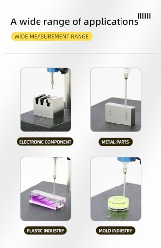 Digital dial Gauge, Range 0-0.5in/12mm, Accuracy 0.00004 in/0.001 mm, high Sensitivity, Industrial Grade Quality, Multiple Measurement scenarios, Precise Measurement 0.5in/0.001mm