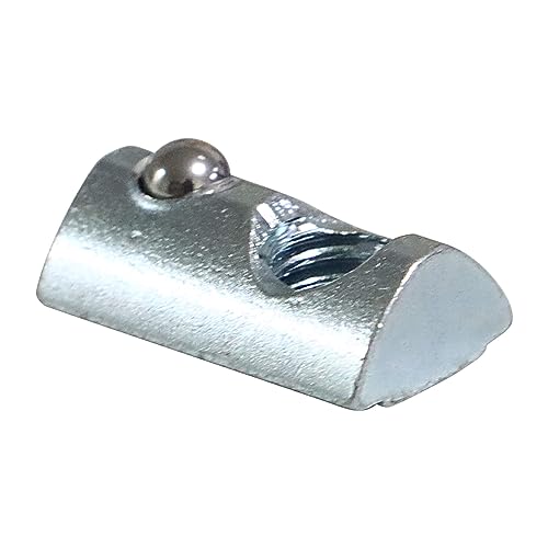 20 Packs 5/16-18 Threaded Steel Roll in T-Nut with Ball Spring, T Slot Accessories for Aluminum Extrusion Profile Rail 5/16"-18