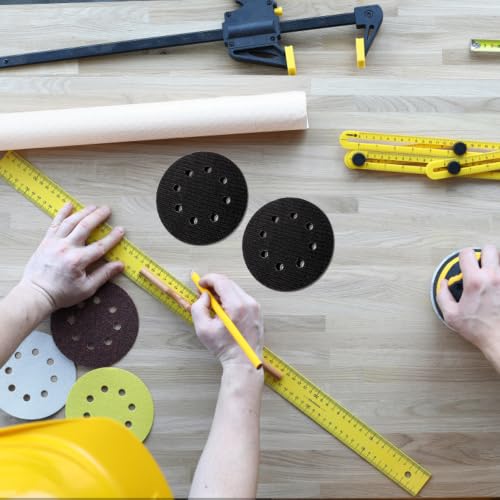 10 Pack 5 Inch 8 Holes Foam Sanding Pads for Orbital Sander