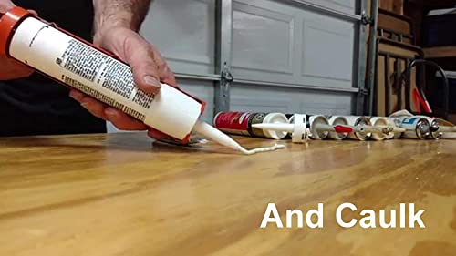 The Solution for Dried or Caulk Tubes (3 Packs of 5) with 50 Caulk Cap, Red Caulk Saving Cap, Caulk Cap Saver for Sealing & Preserving Open Caulking Tube Combo Pack 3 Packs of 5 with 50 Red Caps
