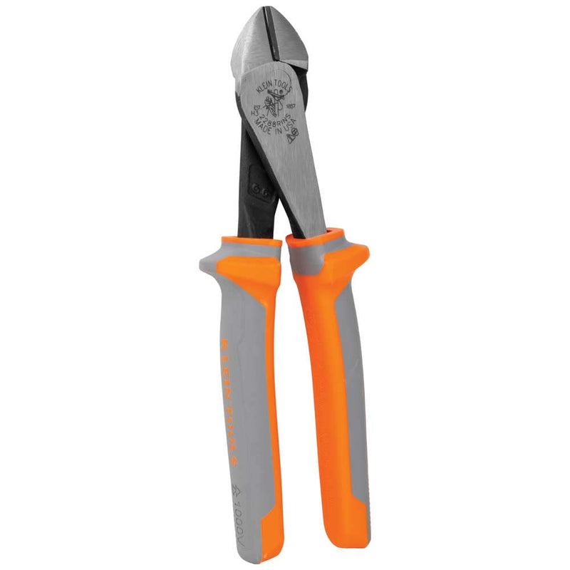 Klein Tools 2288RINS 1000V Insulated Diagonal Cutter Pliers, Made in USA, High Leverage Design, Induction Hardened Knives, 8-Inch 1-Piece 4-Piece Kit