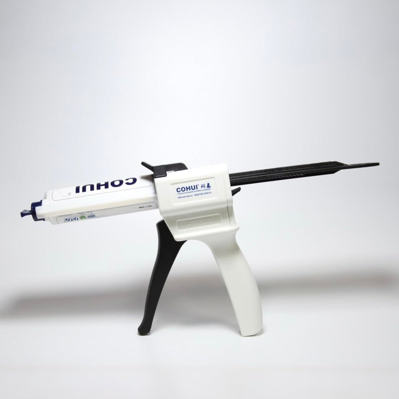 10:1 Dispenser Gun for 50mL/75ML(1.69 o /2.54 oz) for 2 Part Adhesive Cartridges - Professional Mixing Impression Dispensing Dispenser for Two-Component AB Glue