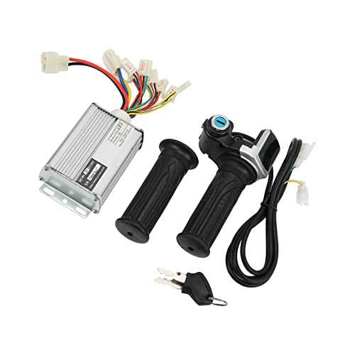 36V 1000W Brushed Speed Controller for Mini Bikes with Locking Throttle Grip and Battery Display Compatible with EVO Electric Tricycle
